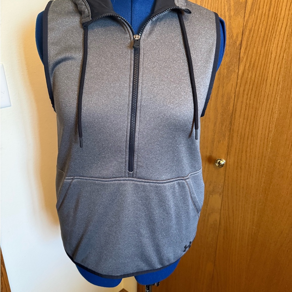Under Armour Black and Gray ColdGear Hoodie
